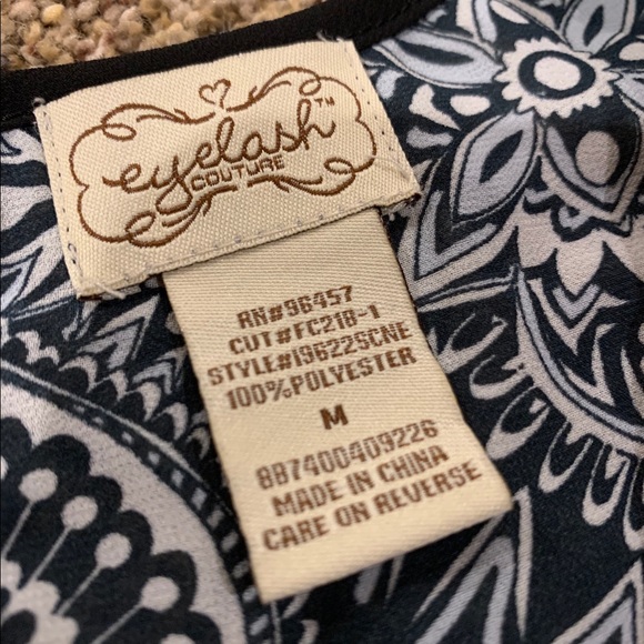 Navy Floral Blouse - Picture 3 of 7